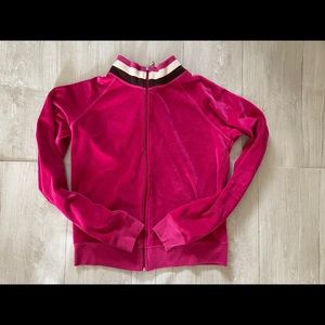 Authentic Juicy Couture hot pink womens size L track suit from 2000s. Excellent.
